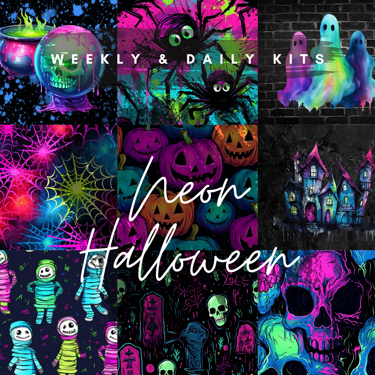Daily & Weekly Kit / Neon Halloween