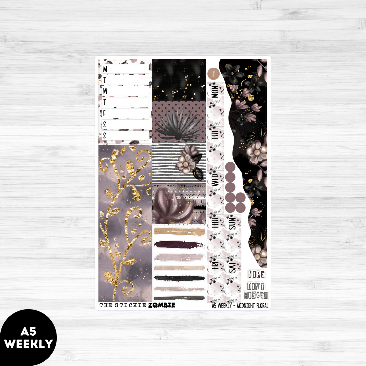 Daily & Weekly Kit / Midnight Floral