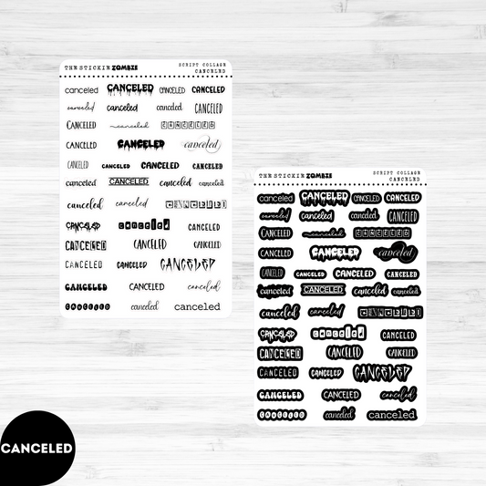 Script Words / Collage / Canceled