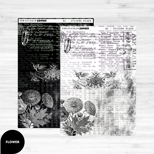 Sticker Flake / Full Page / Flower