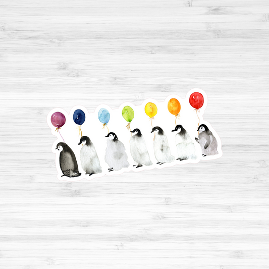 Die Cuts / Animals / Penguins with Balloons
