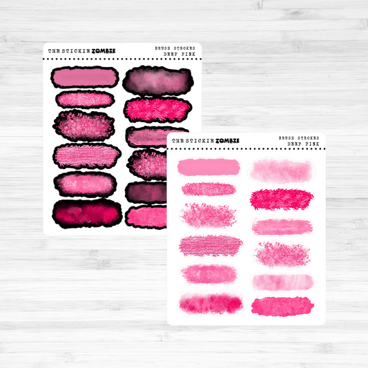 Deco / Brush Swatches / Deep Pink