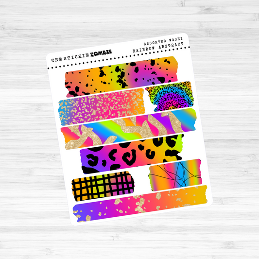 Deco / Washi Tape / Rainbow Abstract