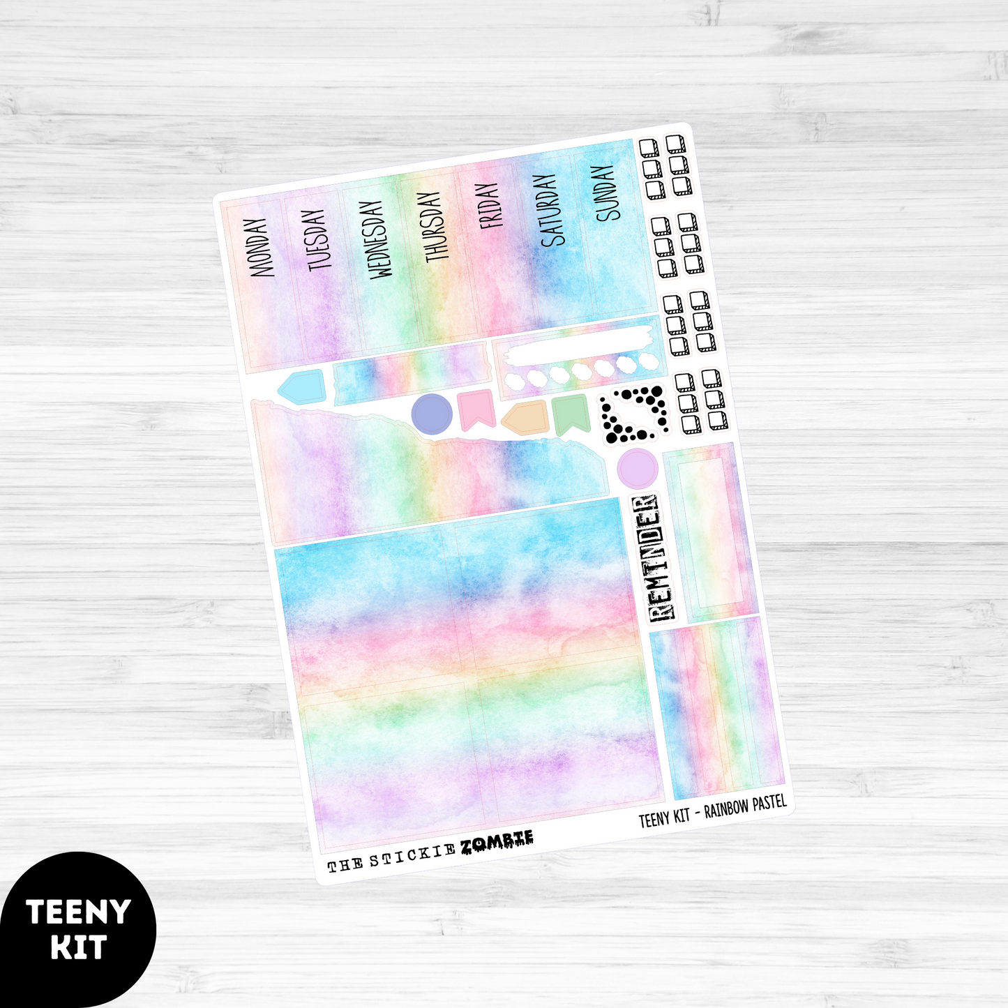 Teeny Vertical Kit / Rainbow Pastel