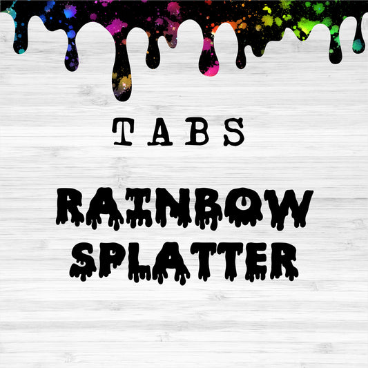 Tabs / Rainbow Splatter