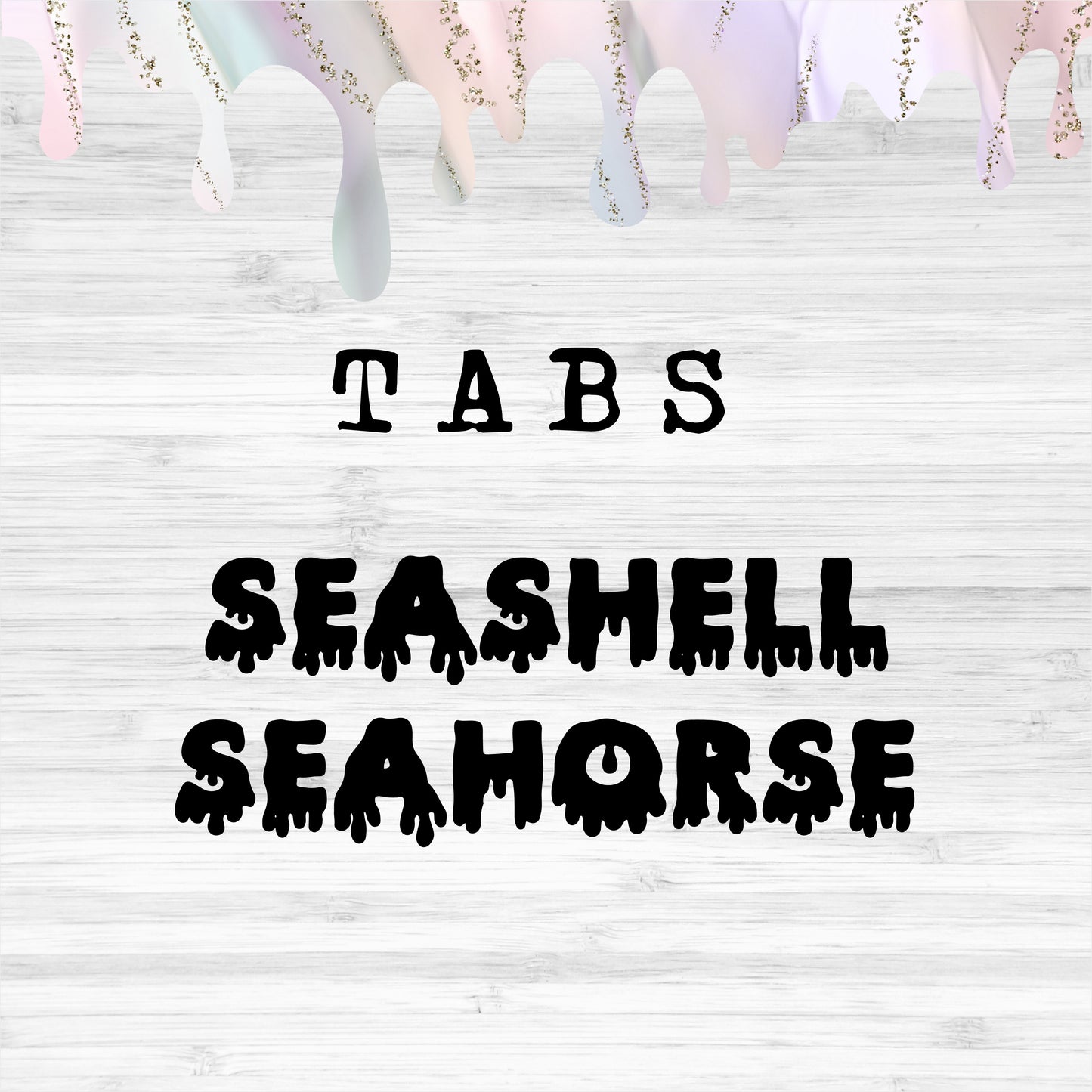 Tabs / Seashell Seahorse