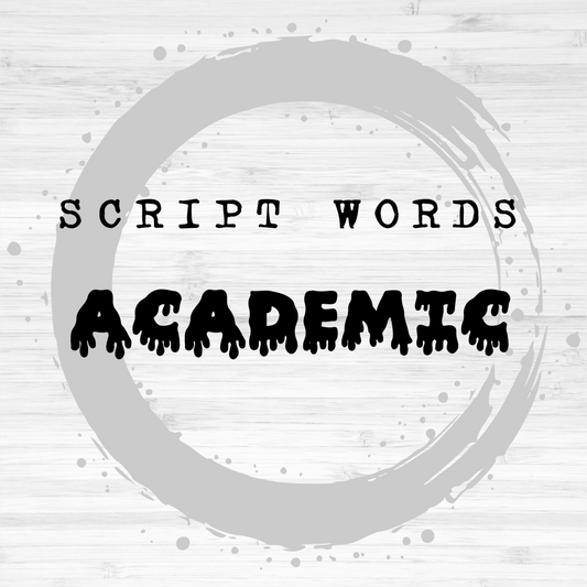 Script Words / Academic